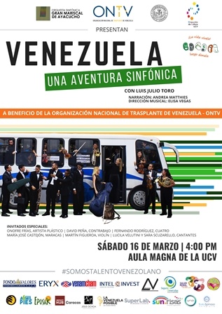 El espectáculo musical Venezuela, una aventura sinfónica vuelve al Aula Magna