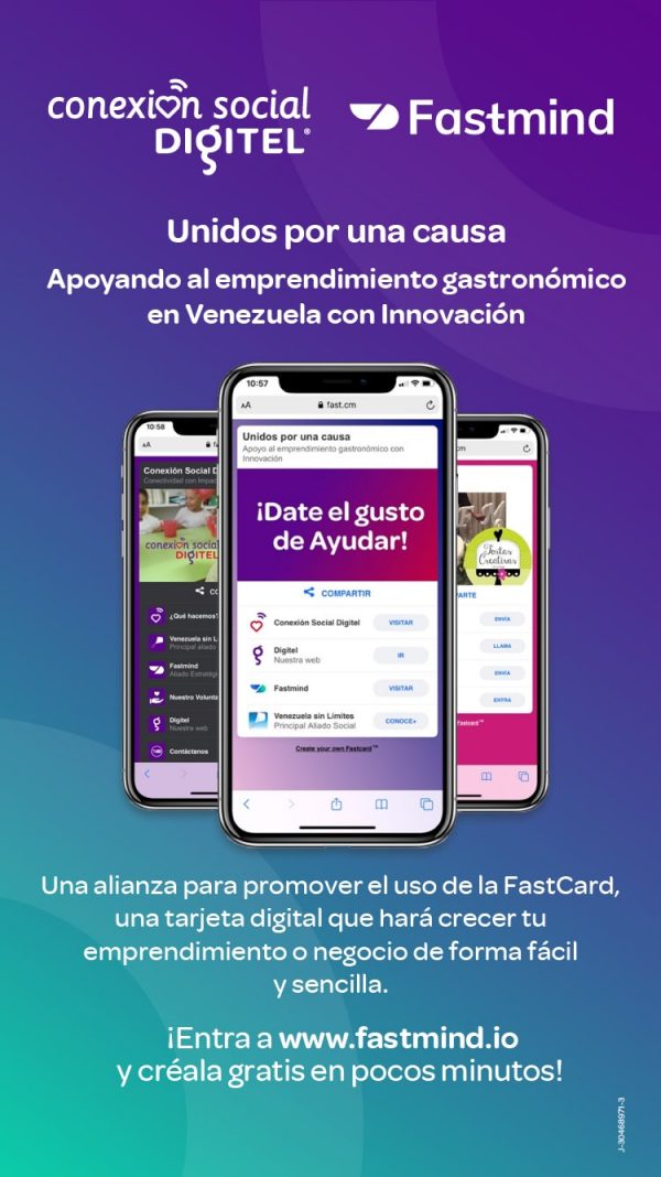 Conexión Social Digitel y FastMind se unen para ayudar al emprendimiento gastronómico en Venezuela
