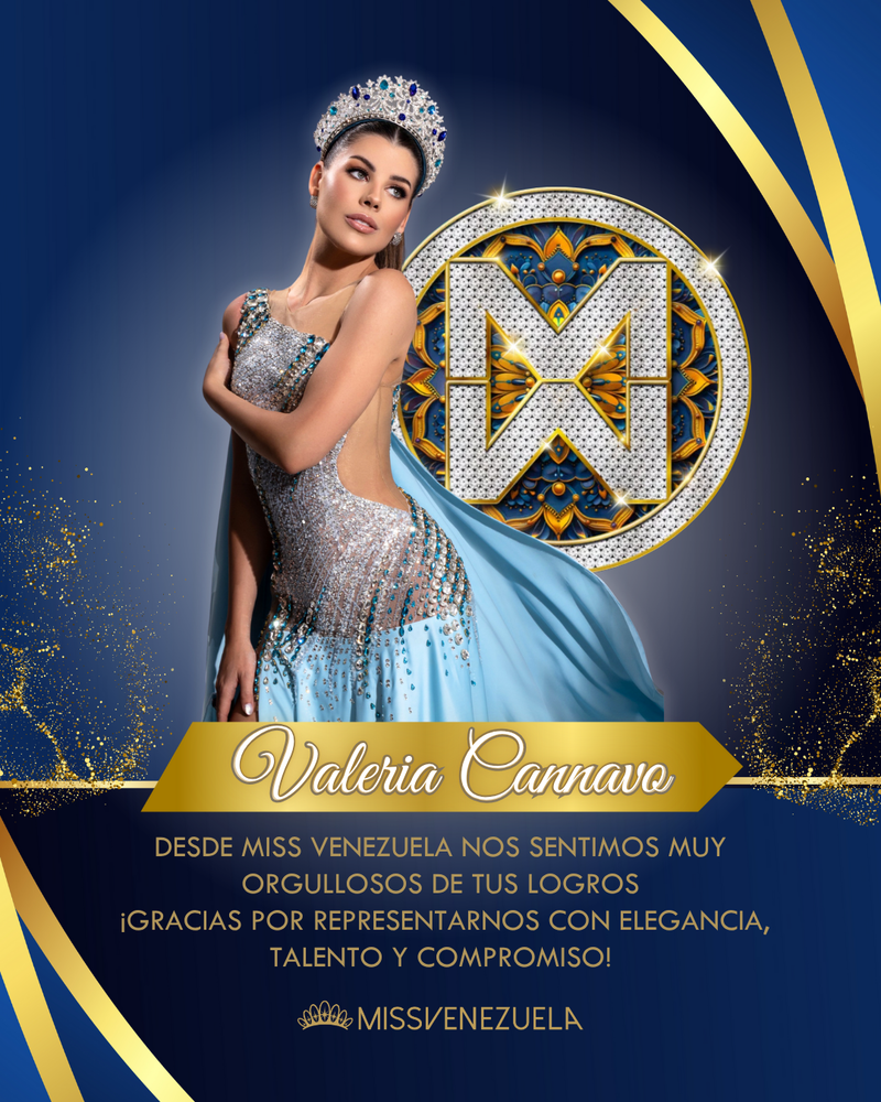 La venezolana Valeria Cannavó brilló con su belleza y elegancia en el Miss World