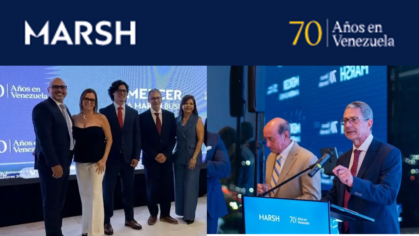 Marsh Re Tradición y compromiso: Marsh celebra 70 años en Venezuela con evento ...